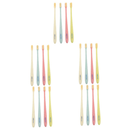 KALLORY 20 Pcs Toothbrush Soft Tooth Brush Tongue Brush Tooth Brushes Teeth Brushes Brushes Soft Brush Travel Plastic Aldult