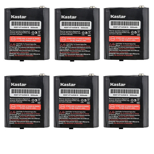 Kastar 6-Pack Ni-MH Battery 3.6V 1650mAh Replacement for Motorola 2 Way Radios TalkAbout, Talkabout T200, Talkabout T260, Talkabout T265, Talkabout T280, Talkabout T400, Talkabout T460