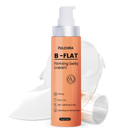 Pulchra B Flat Belly Firming Cream, Skin Tightening Cream for Cellulite, Firming and Tightening Lotion for Belly, Arms, Thighs and Butt, Moisturizing For Women and Men, 3.52 Fl. OZ. Pulchra B Flat Belly Firming Cream, Skin Tightening Cream for Cellulite, Firming and Tightening Lotion for Belly, Arms, Thighs and Butt, Moisturizing For Women and Men, 3.52 Fl. OZ.
