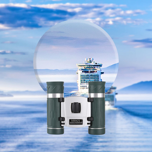 Compact Binoculars for Adults Kids,10x Magnification, Low Light Night Vision, Zoom Binoculars, High Powered Portable Binoculars for Bird Watching,Opera Theater,Concert,Hiking