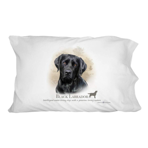 GRAPHICS & MORE Black Lab Labrador Dog Breed Novelty Bedding Pillowcase
