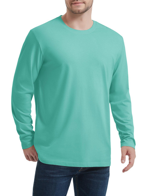 TACVASEN Shirts for Men Long Sleeve Mens Work Shirts Long Sleeve T Shirt Long Sleeve Men Green Long Sleeve Gray Green XL