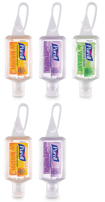 Purell Advanced Hand Sanitizer in Jelly Wrap Carriers, 1 Fl Oz, Scent May Vary, 5-Pack