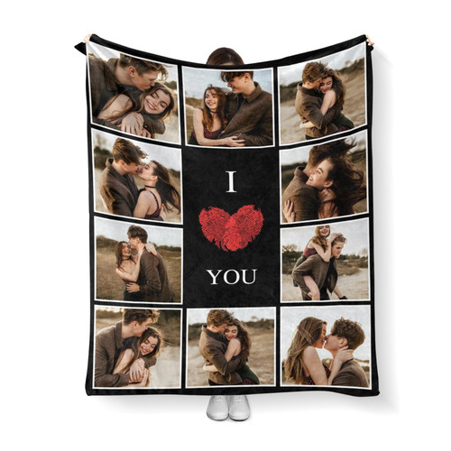 LKWENG Custom Blankets - Personalized Couples Gifts with Photos - Customized Picture Blanket I Love You Gift for Wife, Husband, Girlfriend, Boyfriend LKWENG Custom Blankets - Personalized Couples Gifts with Photos - Customized Picture Blanket I Love You Gift for Wife, Husband, Girlfriend, Boyfriend