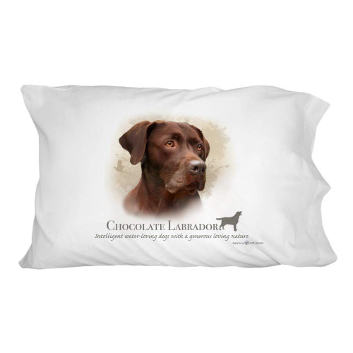 GRAPHICS & MORE Chocolate Lab Labrador Dog Breed Novelty Bedding Pillowcase