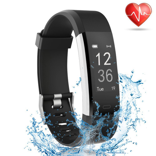 Lattie Fitness Tracker with Heart Rate Monitor, Smart Watch Activity Tracker Pedometer Sports Bracelet with Sleep Monitor Step Calorie Counter Wristband for Android and iOS Smartphone (Black) Lattie Fitness Tracker with Heart Rate Monitor, Smart Watch Activity Tracker Pedometer Sports Bracelet with Sleep Monitor Step Calorie Counter Wristband for Android and iOS Smartphone (Black)