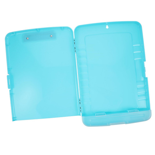 KALLORY Box Scrapbook Certificate Case Portable Project Case Document Organizer Clipboard with Storage Magazine Holder Storage Clipboard Office File Document Holder Care A4 Pp Storage Rack