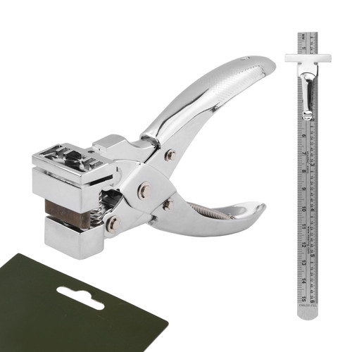 T Slot Shape Hole Punch, Heavy Duty Manual T-Shaped Hole Cutting Tool with Steel Ruler, Airplane Hole Punch Butterfly T-Hook Clamp Pliers Cutter(Silver) T Slot Shape Hole Punch, Heavy Duty Manual T-Shaped Hole Cutting Tool with Steel Ruler, Airplane Hole Punch Butterfly T-Hook Clamp Pliers Cutter(Silver)