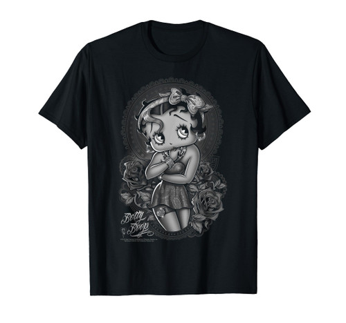Betty Boop Fashion Roses T-Shirt