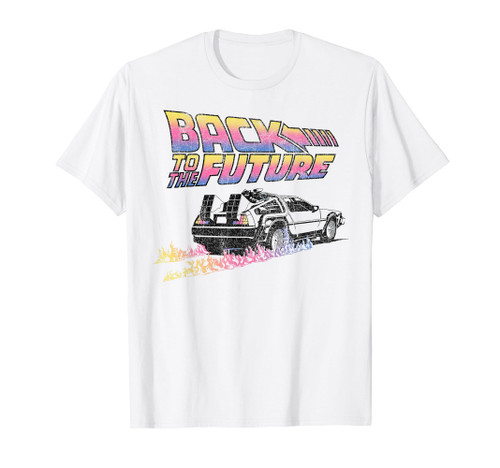Back To The Future DeLorean Flames T-Shirt