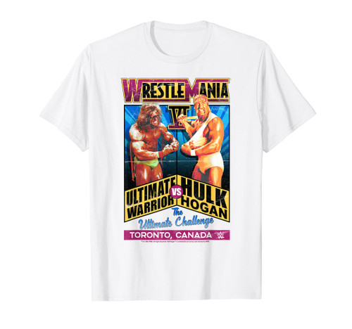 WWE WrestleMania Ultimate Warrior VS Hulk Hogan Vintage T-Shirt