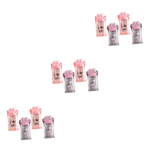 STOBOK 12 Pcs Japanese School Supplies Children Sharpener Cartoon Animal Pencil Sharpeners Desktop Pencil Sharpener Kid Tools Cat Paw Pencil Sharpener Sharpener Manual Student Metal