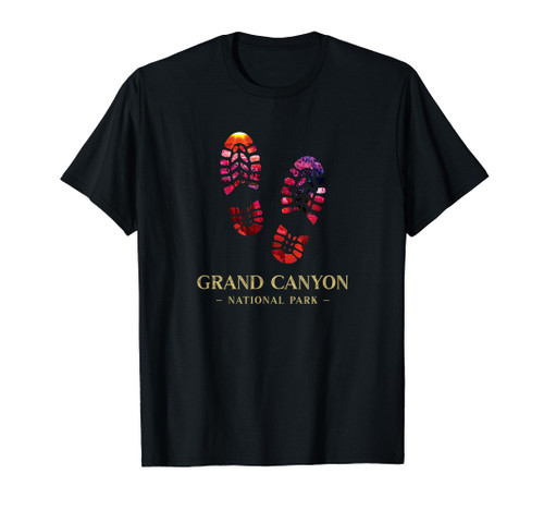 Grand Canyon National Park Hiking Boot Print Souvenir T-Shirt