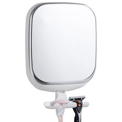 TAILI Shower Mirror Fogless for Shaving with Razor Holder, Suction Anti Fog Shaving Mirror NO-Drilling & Removable, Fogless Mirror Shatterproof & Waterproof (White) TAILI Shower Mirror Fogless for Shaving with Razor Holder, Suction Anti Fog Shaving Mirror NO-Drilling & Removable, Fogless Mirror Shatterproof & Waterproof (White)
