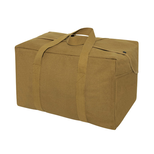 Rothco Canvas Small Parachute Cargo Bag, Coyote Brown