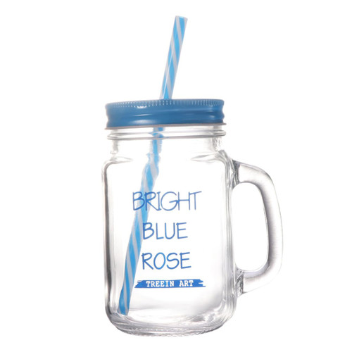 FELTECHELECTR Glass Ice Cream Cups Drinking Cup with Yogurt Jars Tumblers with Lid and Regular Mouth Mason Jars Mason Cups with Lids and Straws York- Shire Mason Jar Juice Glass Jar Lovers