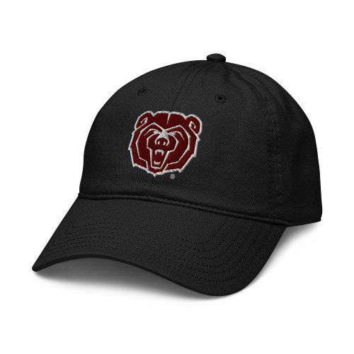 Elite Authentics Missouri State Bears Iconic Officially Licensed Adjustable Baseball Hat, Black, One Size