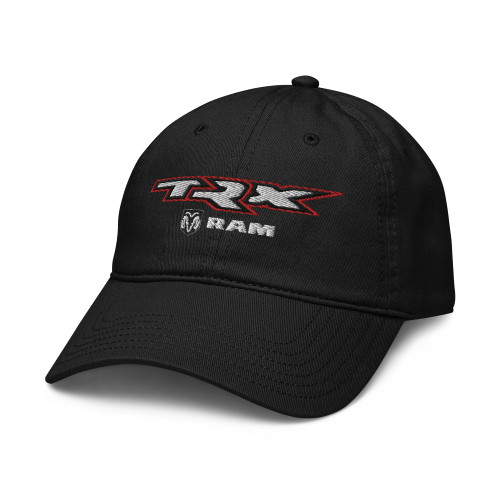 RAM TRX Slash Adjustable Baseball Hat, Black, One Size