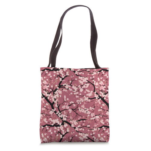Aesthetic Sakura Branches Floral Cherry Blossom Tote Bag