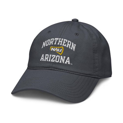 Elite Authentics Northern Arizona Lumberjacks Arched Officially Licensed Adjustable Baseball Hat, Navy Blue, One Size