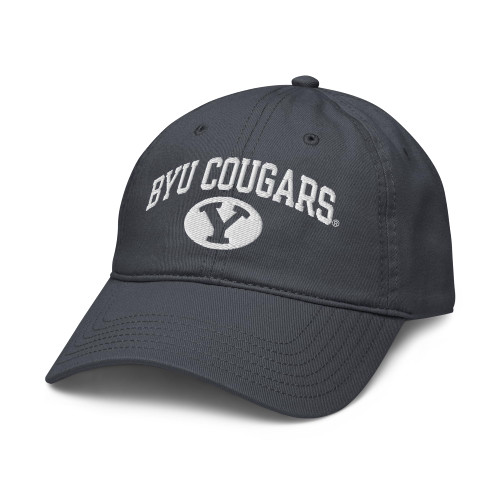 Elite Authentics BYU Cougars Arch Officially Licensed Adjustable Baseball Hat, Navy Blue, One Size