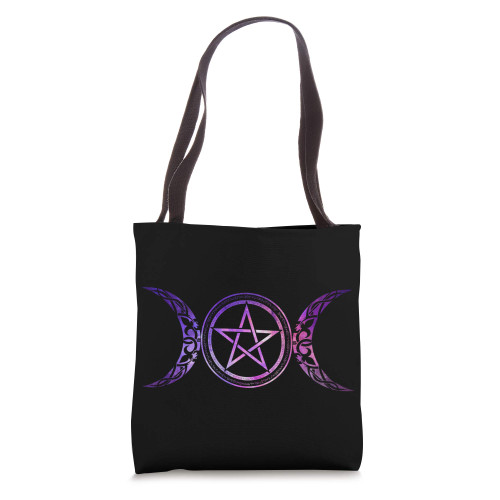 Moon Witch Wiccan Witchcraft Occult Pentagram Star Wicca Tote Bag Moon Witch Wiccan Witchcraft Occult Pentagram Star Wicca Tote Bag