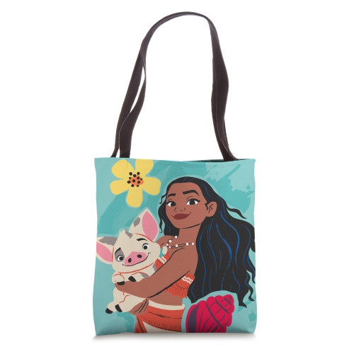 Disney Princess Moana and Pua Teal Tote Bag
