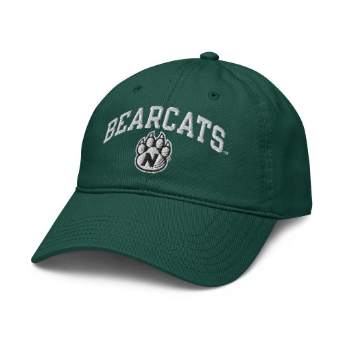 Elite Authentics Northwest Missouri State Bearcats Arched Officially Licensed Adjustable Baseball Hat, Dark Green, One Size