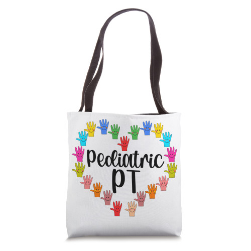 Pediatric PT Heart Pediatric Physical Therapist Tote Bag