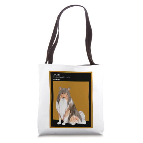 Cute Rough Collie Dog - Dog Lovers Herding Dogs Gift Tote Bag