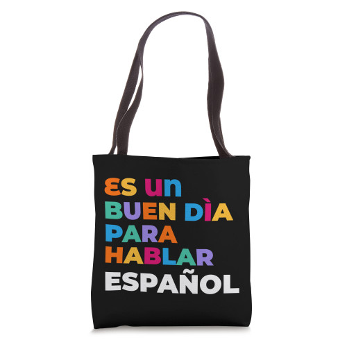 Maestra Cute Rainbow Regalos Para Bilingual Spanish Teacher Tote Bag