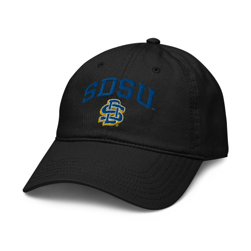 Elite Authentics South Dakota State Jackrabbits Arch Over Officially Licensed Adjustable Baseball Hat, Black, One Size