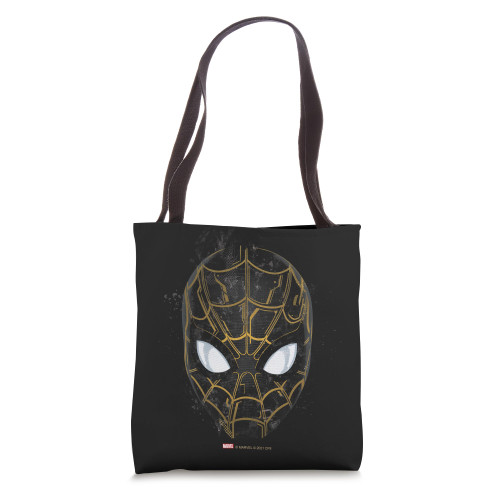 Marvel Spider-Man: No Way Home Black and Gold Mask Tote Bag