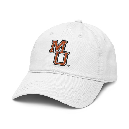 Elite Authentics Mercer Bears Icon Officially Licensed Adjustable Baseball Hat, White, One Size