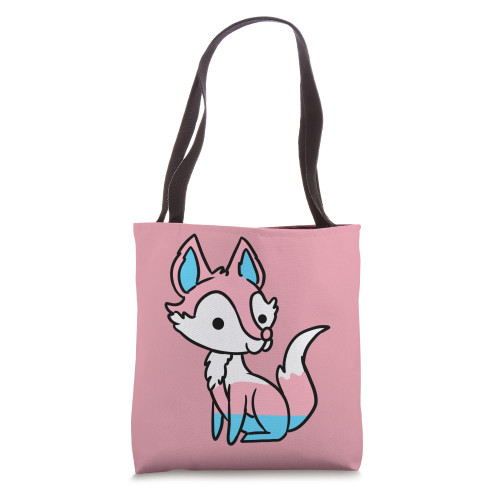 Trans Pride Fox Transgender Pride Tote Bag