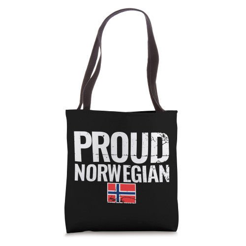 Proud Norwegian Flag Norway Tote Bag