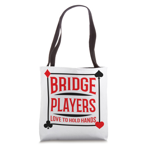 Bridge Players Playing Card Hands Gift Tote Bag