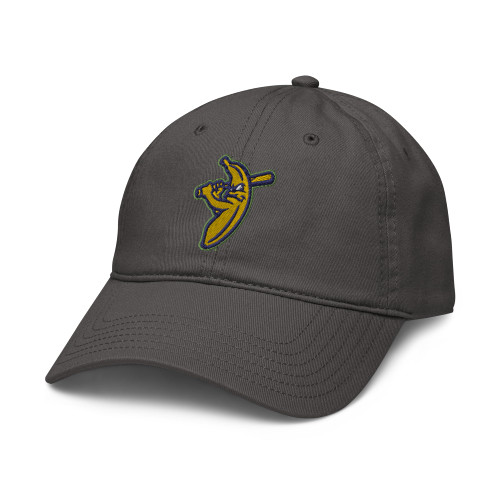 Elite Authentics Savannah Bananas Icon Officially Licensed Adjustable Baseball Hat, Asphalt Grey, One Size