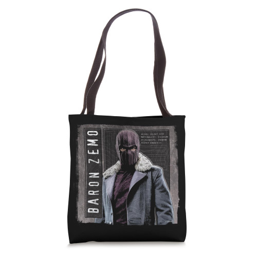 Marvel The Falcon and The Winter Soldier Baron Zemo Details Tote Bag
