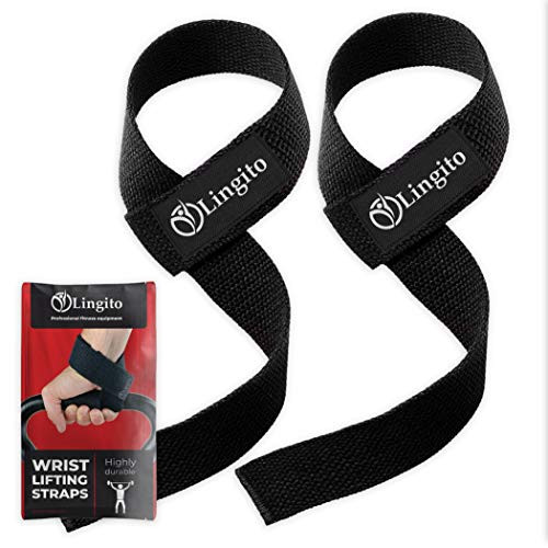 Lingito Wrist Wraps | Professional with Thumb Loops | Wrist Support Braces for Men & Women | Weight Lifting, Powerlifting, Strength Training (Lifting Straps) Lingito Wrist Wraps | Professional with Thumb Loops | Wrist Support Braces for Men & Women | Weight Lifting, Powerlifting, Strength Training (Lifting Straps)