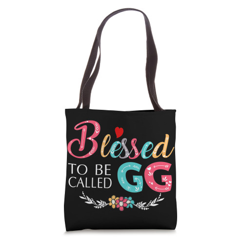 Blessed to be called GG Colorful Grandma design Tote Bag