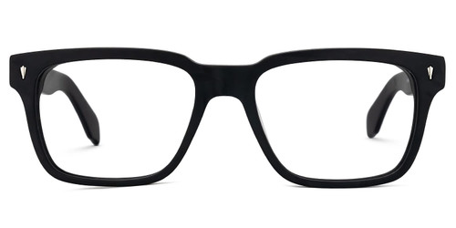 Zeelool Retro Thick Rectangle Eyeglasses for Men with Non-prescription Clear Lens ZWA557253-01 Black