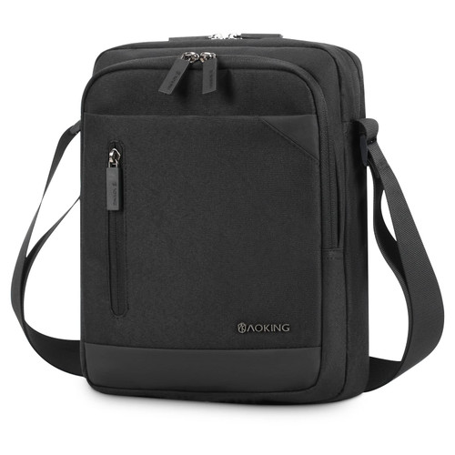 BAIGIO Men's Messenger Bag Crossbody Shoulder Bags Travel Bag Man Purse Mens Bag Casual Sling Pack Handbag for Work Business (Black-3) BAIGIO Men's Messenger Bag Crossbody Shoulder Bags Travel Bag Man Purse Mens Bag Casual Sling Pack Handbag for Work Business (Black-3)