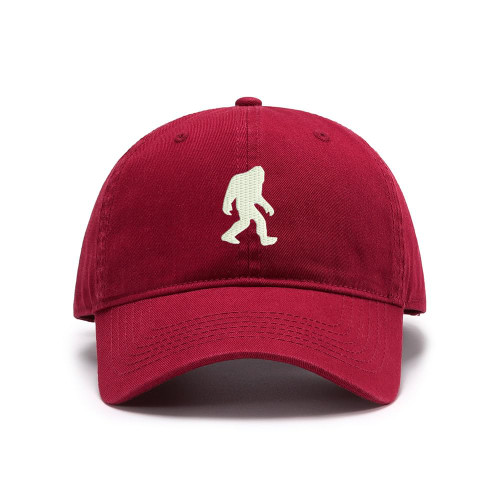 WINGZOO Baseball Caps Men Bigfoot Sasquatch Embroidered Dad Hat Washed Cotton Adjustable Embroidery Caps