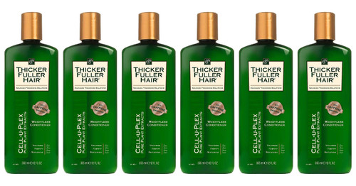 Thicker Fuller Hair Conditioner Weightless 12 Ounce (355ml) (Pack of 6)