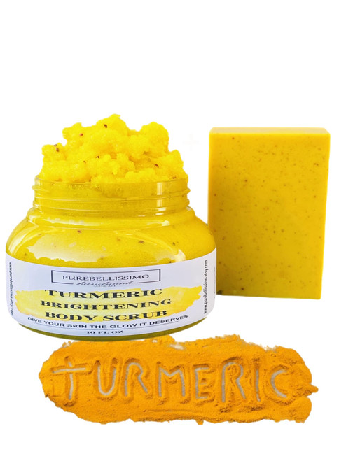 Turmeric Body Scrub for Dark Spots, Skin Brightening Sugar Scrub, Turmeric Soap for Dark Inner Thighs Bikini Area, Underarms, Natural Body Face Exfoliating Scrub, Vegan Skincare Turmeric Body Scrub for Dark Spots, Skin Brightening Sugar Scrub, Turmeric Soap for Dark Inner Thighs Bikini Area, Underarms, Natural Body Face Exfoliating Scrub, Vegan Skincare