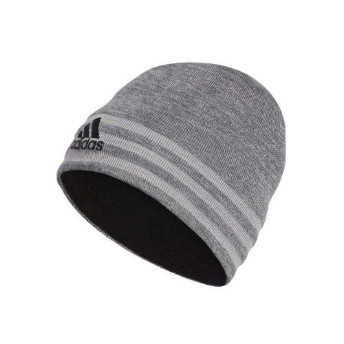 adidas Men's Eclipse Reversible Beanie, Grey Six-Grey Twist/Onix Grey/Black, One Size