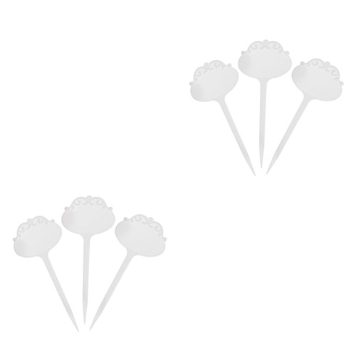 Yardwe 60 Pcs Gardening Labels Container Labels Garden Tags Labels for Containers Garden Stake Tags Nursery Labels Plant Label Stakes Plant Tag Flower Label Plant Marker Flowers White