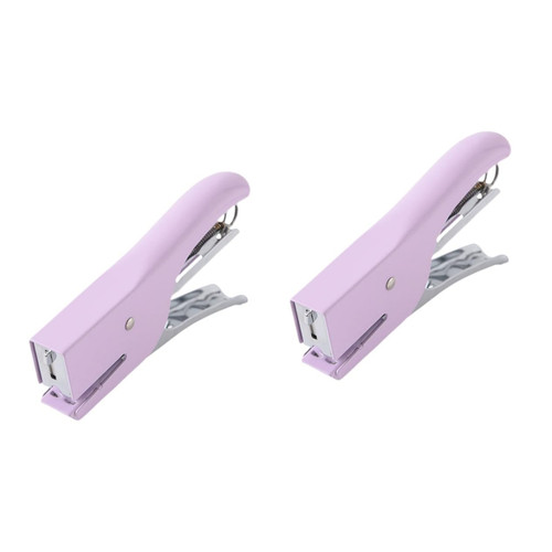 Operitacx 2pcs Hand-held Stapler Metal Staplers for Desk Daily Use File Stapler Professional File Staplers Stapler with Staples Paper Stapler Handheld Stapler Mini Stationery Office Desktop