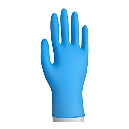 Sempermed BKNF103 SemperForce Black Nitrile Glove, 4 mil, Powder-Free, Medium, Pack of 100
